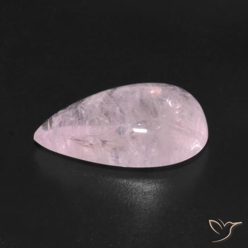 Morganita Rosado claro medio natural de 4.55 ct, En forma de pera, Transparente