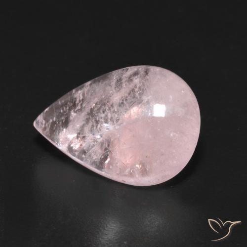 Morganita Rosa rosado natural de 4.45 ct, En forma de pera, Transparente