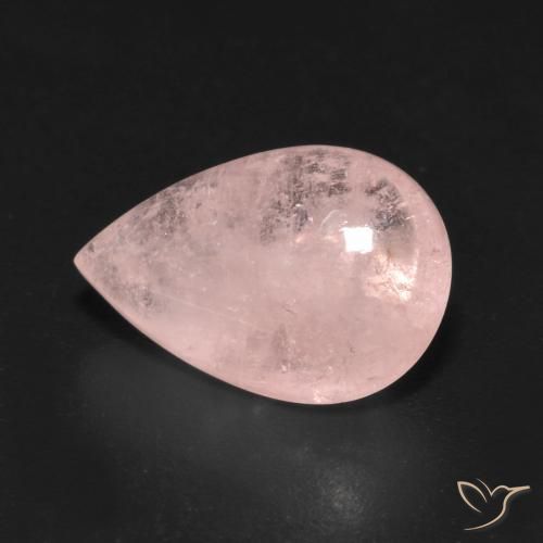 Morganita Rosado claro natural de 5.66 ct, En forma de pera, Transparente