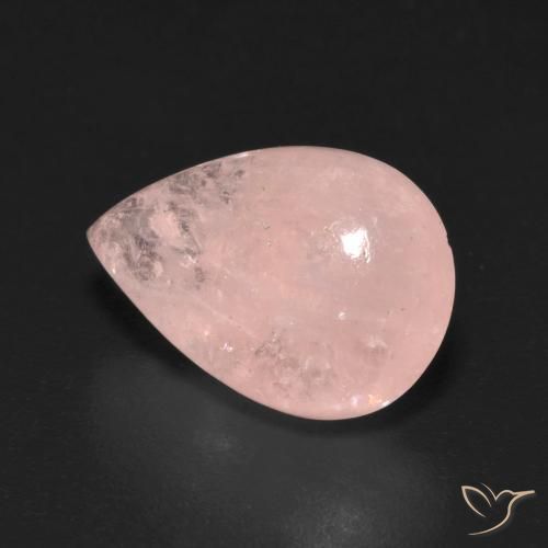 Morganita Rosado medio natural de 5.86 ct, En forma de pera, Transparente