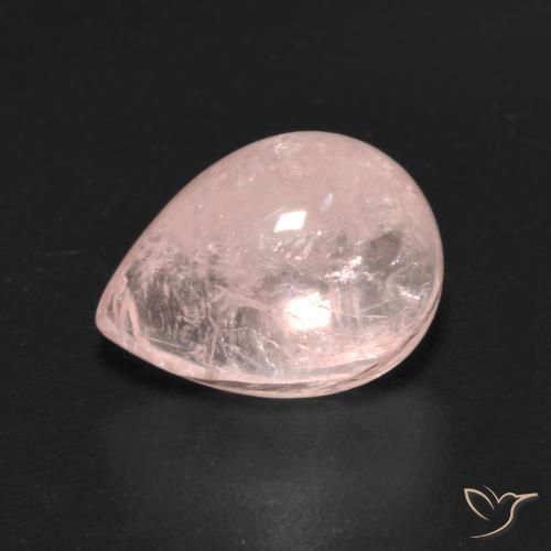 3.08ct Natural Rosado coral claro Morganita, En forma de pera, Transparente