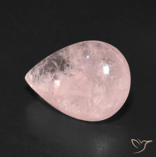 Morganita Rosado claro natural de 5.08 ct, En forma de pera, Transparente