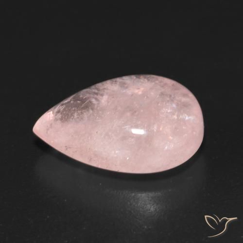Morganita Rosado claro natural de 5.08 ct, En forma de pera, Transparente