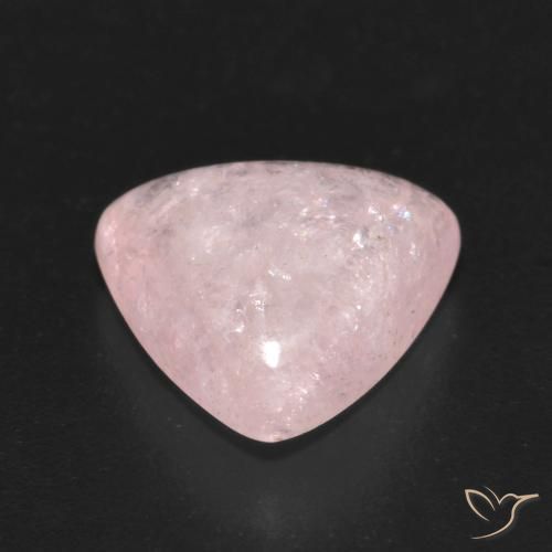 Morganita Rosado coral claro natural de 4.11 ct, Trillón, Transparente