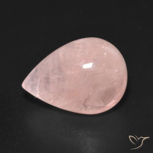 5.81ct Natural Tono rosado morganita, En forma de pera, Transparente