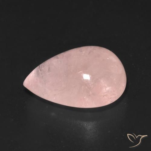 Morganita Tono rosado natural de 5.81 ct, En forma de pera, Transparente