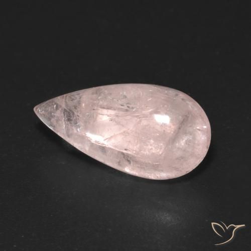 Morganita Rosado claro natural de 4.26 ct, En forma de pera, Transparente