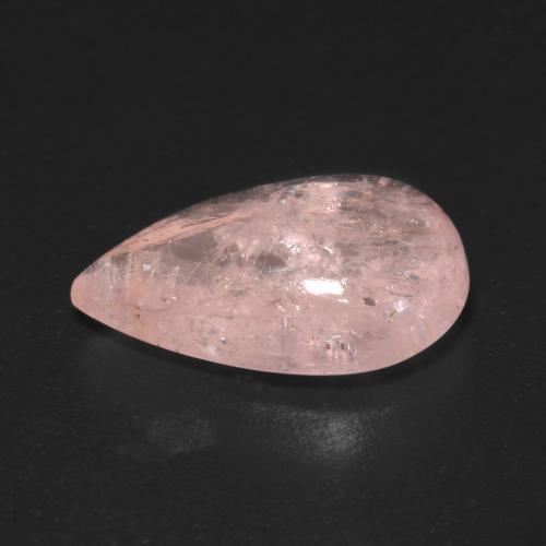 Morganita rosa natural de 5,61 ct, en forma de pera, transparente