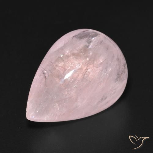 Morganita Rosado claro medio natural de 11.09 ct, En forma de pera, Transparente