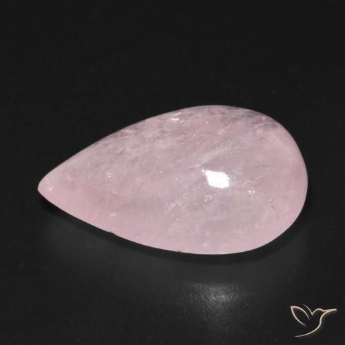 Morganita Rosado claro medio natural de 11.09 ct, En forma de pera, Transparente
