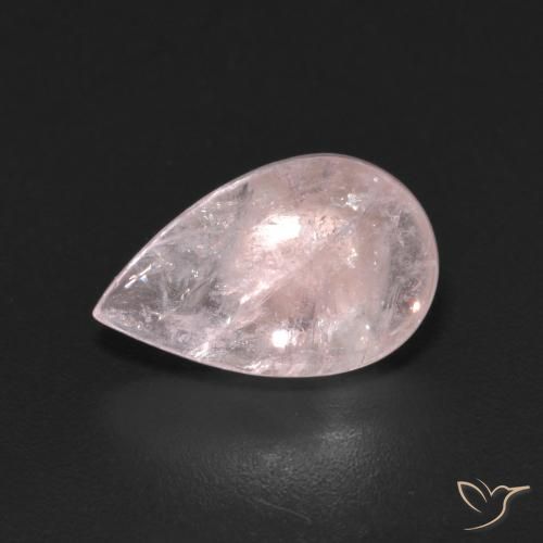 3.08ct Natural Rosa rosado Morganita, En forma de pera, Transparente