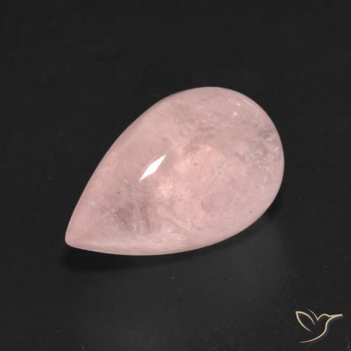 Morganita Rosado medio natural de 4.86 ct, En forma de pera, Transparente