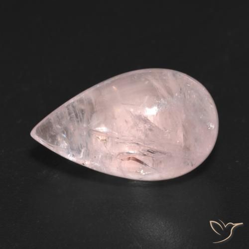 7.14ct Natural Rosado claro Morganita, En forma de pera, Transparente