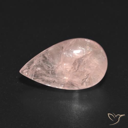 3.66ct Natural Rosado claro Morganita, En forma de pera, Transparente