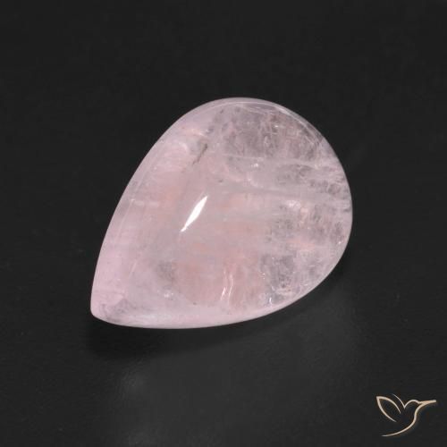 Morganita Rosado claro natural de 5.89 ct, En forma de pera, Transparente