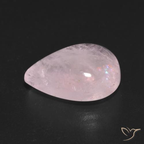 Morganita Rosado claro natural de 5.89 ct, En forma de pera, Transparente