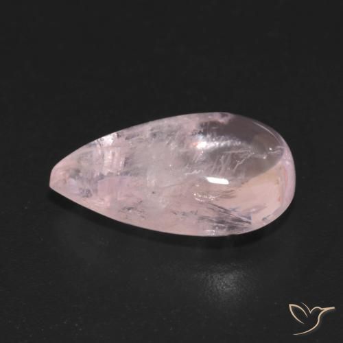 Morganita Rosa rosado natural de 5.30 ct, En forma de pera, Transparente