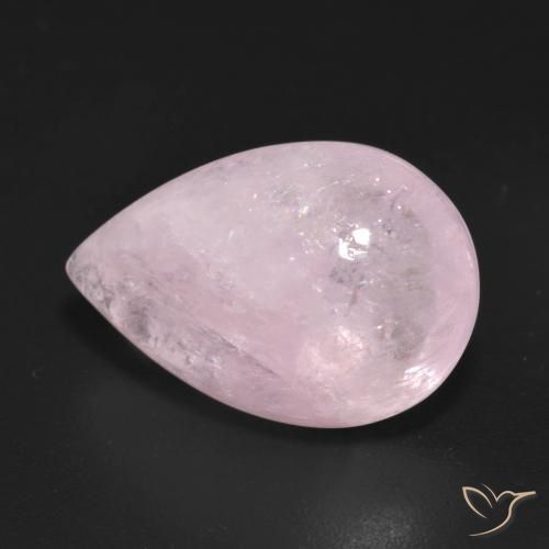 Morganita Rosado Bubblegum natural de 9.65 ct, En forma de pera, Transparente
