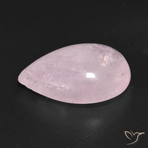 Morganita Rosado Bubblegum natural de 9.65 ct, En forma de pera, Transparente