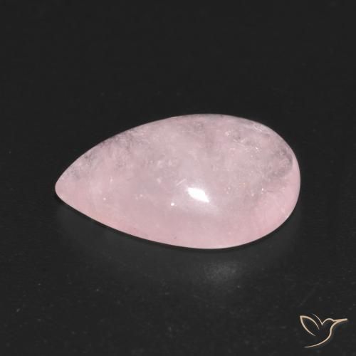 Morganita Rosado durazno claro natural de 4.31 ct, En forma de pera, Transparente