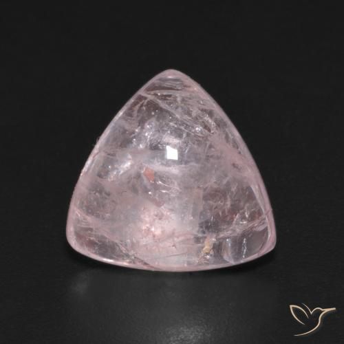 4.11ct Natural Rosado coral Morganita, Trillón, Transparente