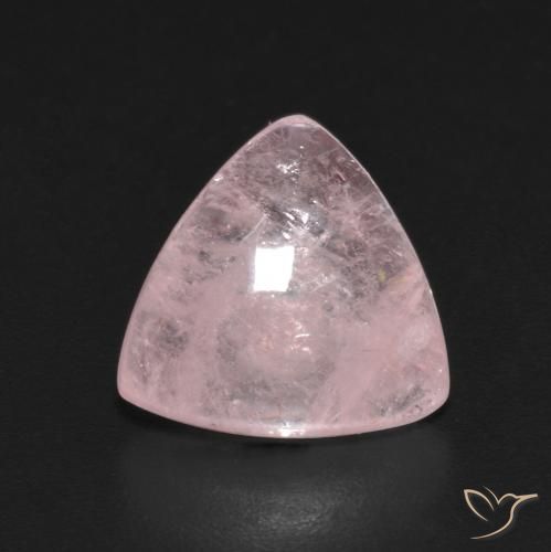 3.93ct Natural Rosado coral Morganita, Trillón, Transparente