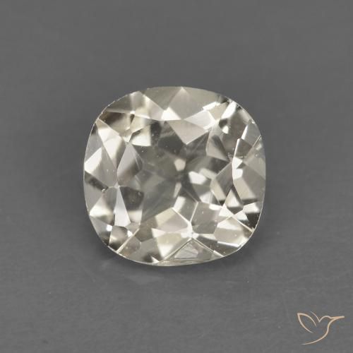0.72ct Natural Amarillo claro morganita, Forma Cojín, VS