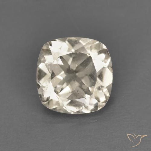 0.78ct Natural Dorado claro Morganita, Forma Cojín, VS
