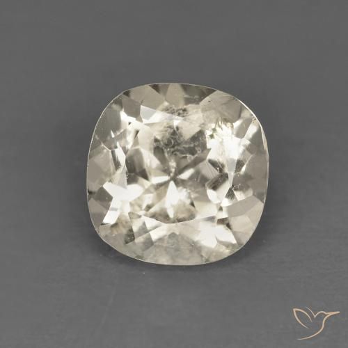 0.87ct Natural Dorado claro Morganita, Forma Cojín, VS