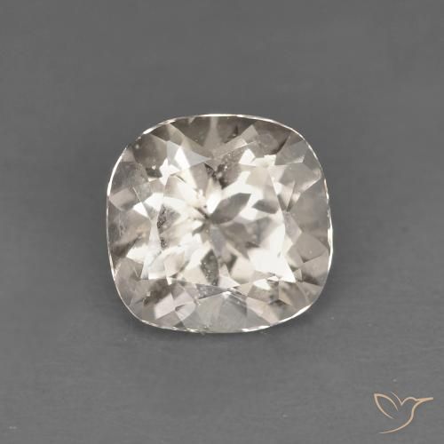 0.77ct Natural Dorado claro Morganita, Forma Cojín, VS