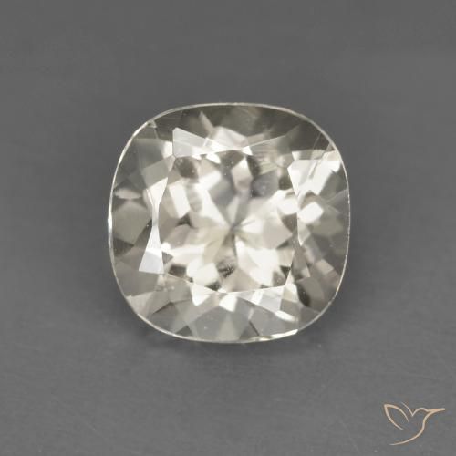 0.99ct Natural Dorado claro Morganita, Forma Cojín, VS