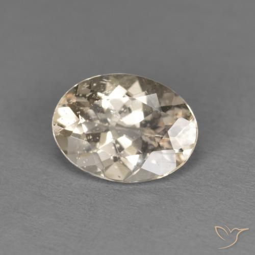 1.02ct Natural Dorado claro morganita, Ovalada, VS