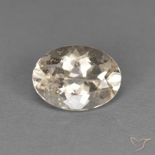 Morganita Dorado claro natural de 1.02 ct, Ovalada, VS