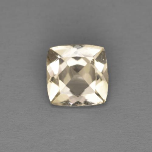 Morganita dorado natural de 0,68 ct, corte cojín, VS
