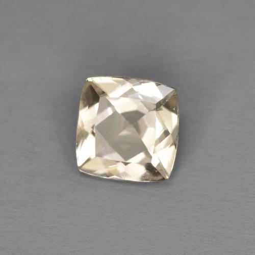Morganita dorado natural de 0,68 ct, corte cojín, VS