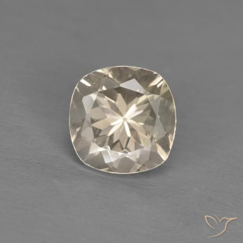 1.00ct Natural Dorado claro Morganita, Forma Cojín, VS