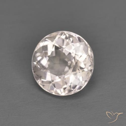 Morganita Rosado muy claro natural de 1.35 ct, Redondo, VVS