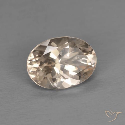 Morganita Rosado salmón natural de 1.14 ct, Ovalada, VVS-VS