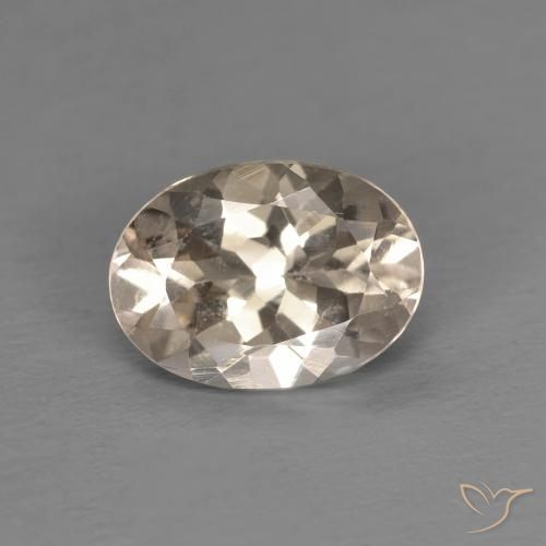 1.12ct Natural Dorado claro morganita, Ovalada, VVS-VS