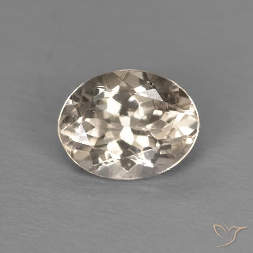 1.06ct Natural Dorado claro morganita, Ovalada, VVS-VS