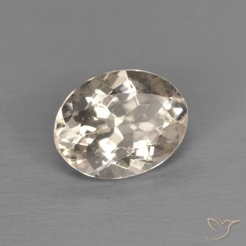 Morganita Dorado claro natural de 1.06 ct, Ovalada, VVS-VS