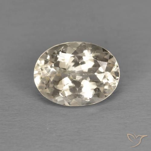 1.26ct Natural Dorado claro morganita, Ovalada, VS