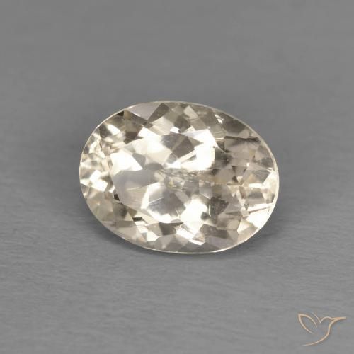 Morganita Dorado claro natural de 1.26 ct, Ovalada, VS