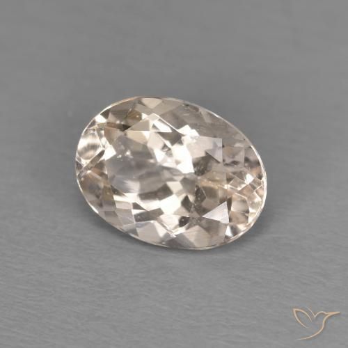 Morganita Rosado medio natural de 1.15 ct, Ovalada, VS