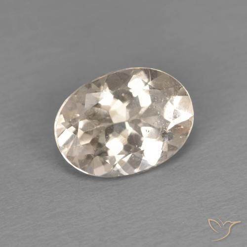 Morganita Dorado claro natural de 1.08 ct, Ovalada, VS