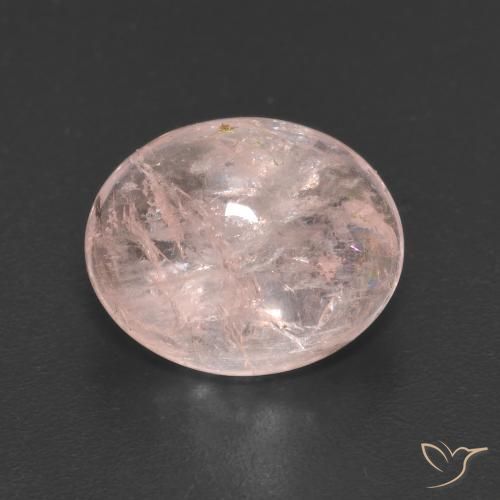 3.57ct Natural Rosado coral claro morganita, Ovalada, Translúcido