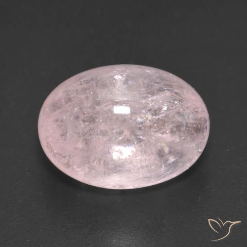 7.61ct Natural Rosado claro morganita, Ovalada, Translúcido