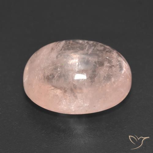 Morganita Rosado medio natural de 9.59 ct, Ovalada, Translúcido