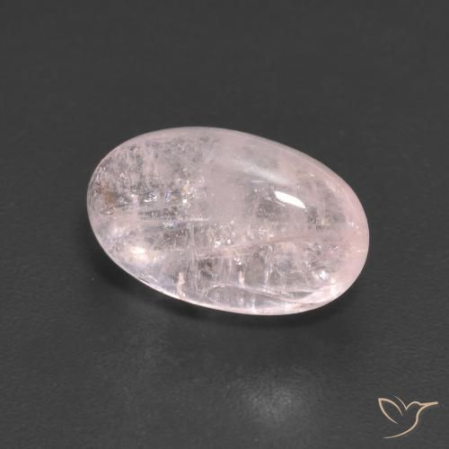 Morganita Rosado flamingo natural de 3.16 ct, Ovalada, Transparente