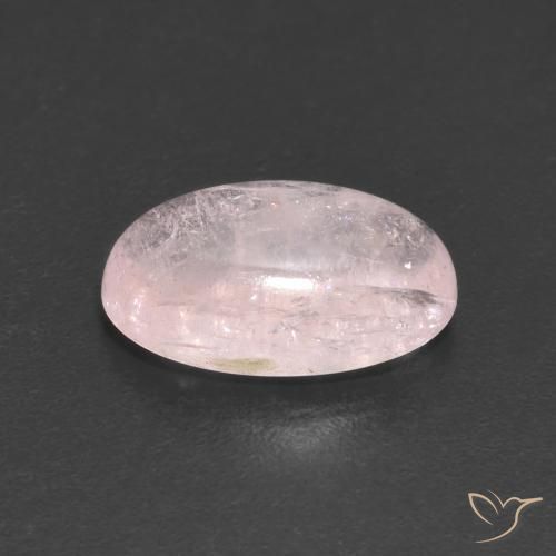 Morganita Rosado flamingo natural de 3.16 ct, Ovalada, Transparente
